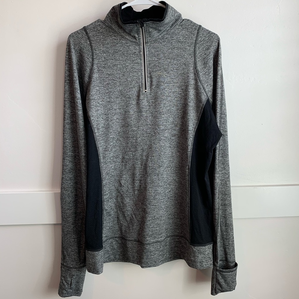 REVA Inspire Me Gray & Black Quarter Zip Jacket